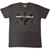Camiseta Nine Inch Nails Logo Ícone NIN Oficial Cinza Nova