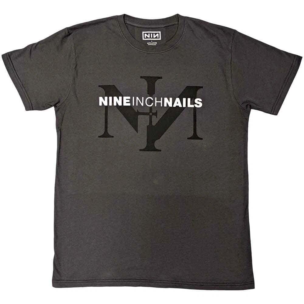 Футболка Nine Inch Nails Логотип-иконка NIN Официальная Серая Новая XL