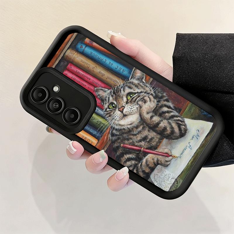 Phone Case for Samsung Galaxy A17 A16 A15 A14 A13 Funny Cats Fashion Style A56 A36 A26 A55 A35 A25 A54 A34 A24 A53 A33 A23 A07 A
