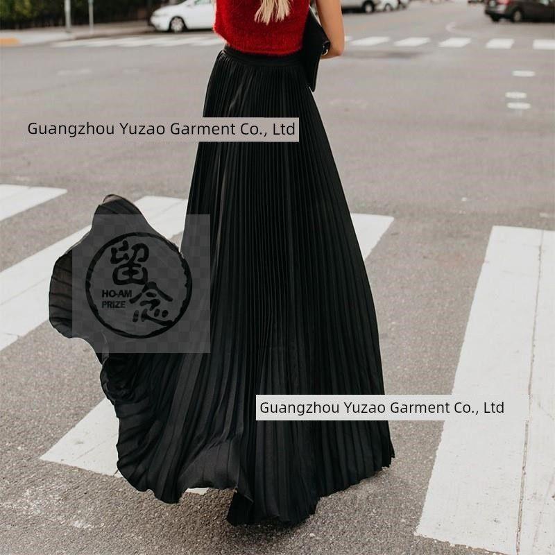 

. Sweet Plaid Pleated Skirt D081 New Products in Europe and Black 3XL