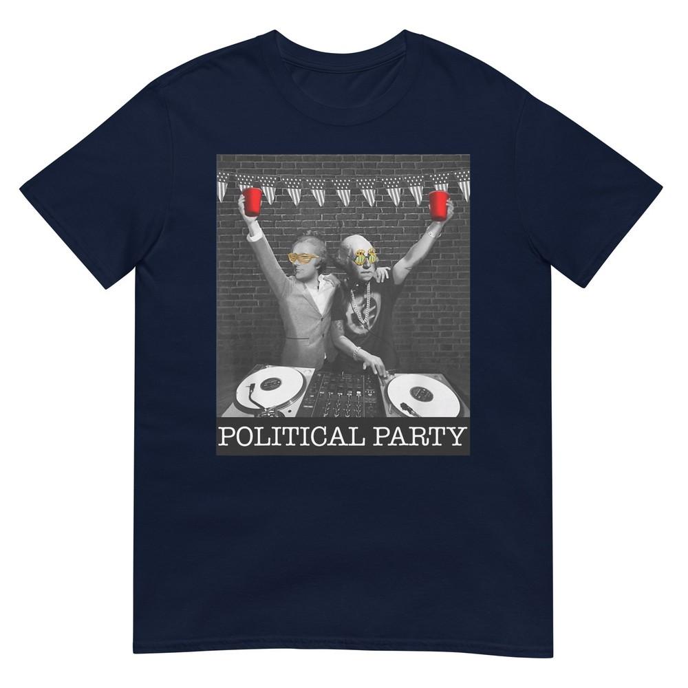 Political Party Presidents Washington Hamilton Drinking TShirt S