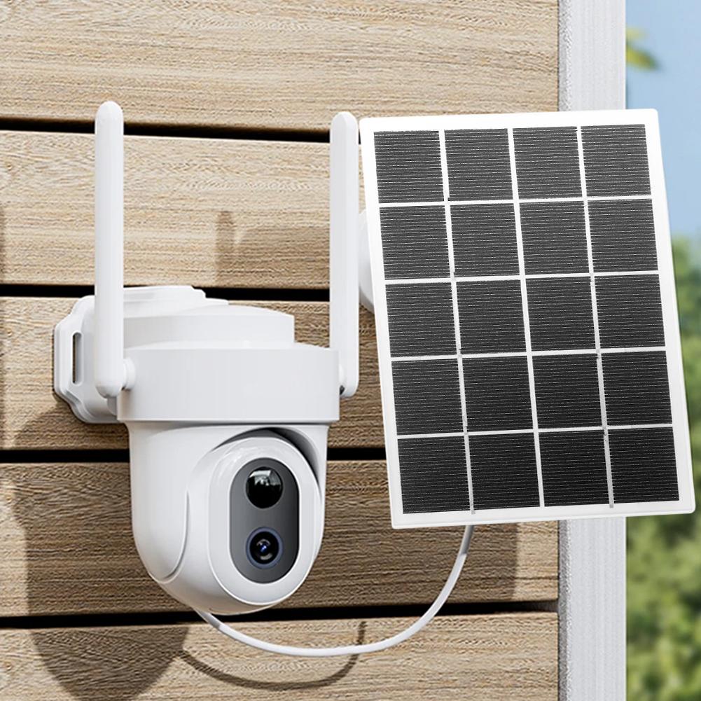 5V 10W Solar Panels For Eufy/Ring For Arlo Ultra Camera Wall Mount Waterproof Solar Cell System With 9.8ft Power Cable 1/2/3PCS 4