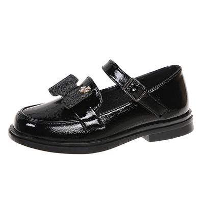 Girls Princess Shoes 2024 Spring and Autumn New Leather Shoes British Style Soft Sole Shoes Kids School Shoes Hot Flats Non-slip
