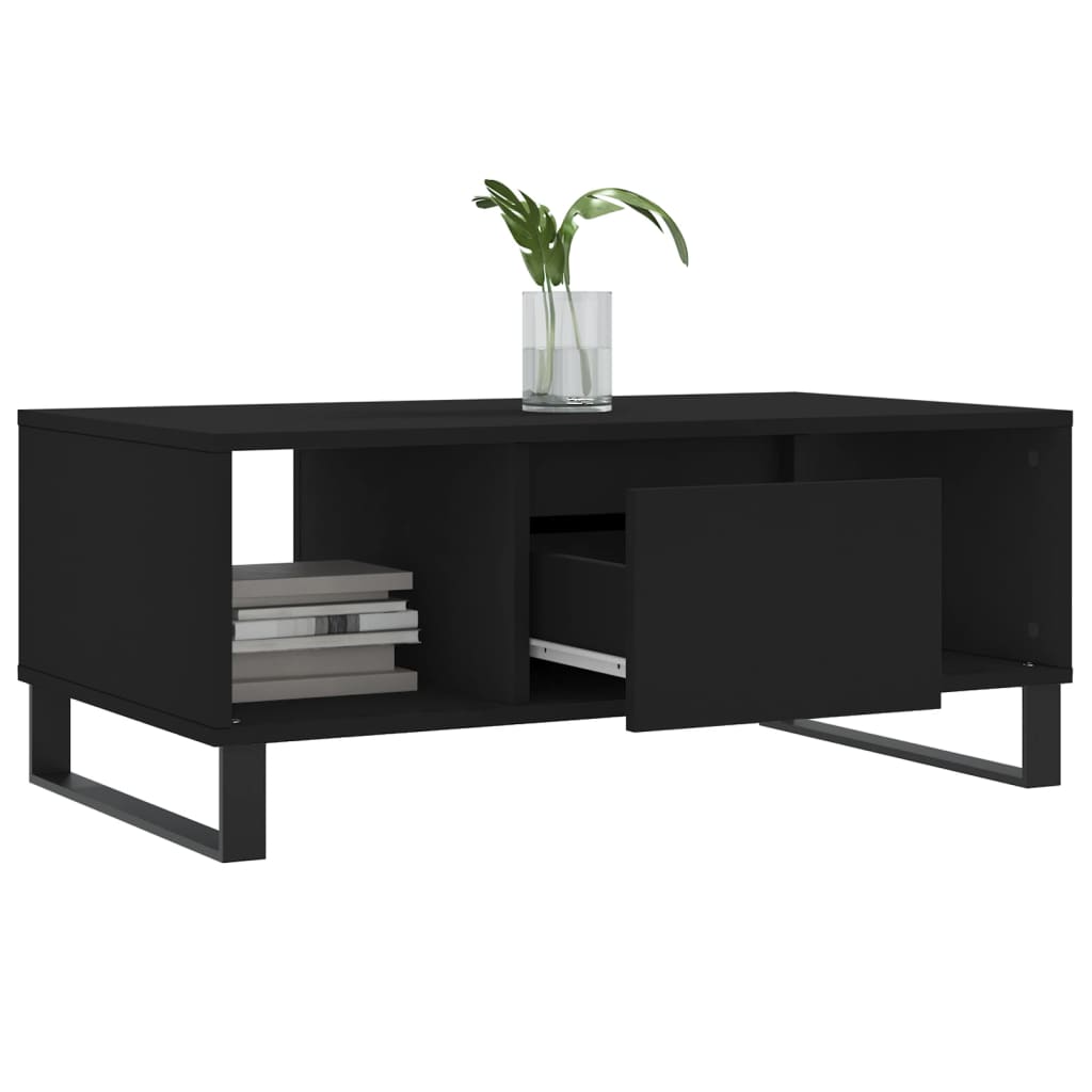 Coffee Table Black 90 X 50 X 36.5 Cm Particleboard