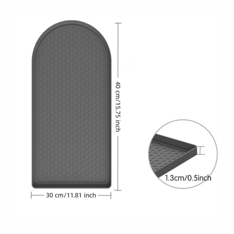 Non-Slip Waterproof Silicone Coffee Mat With Raised Lip For Coffee Machine Kitchen Counter Protector Espresso Maker Drying Mat
