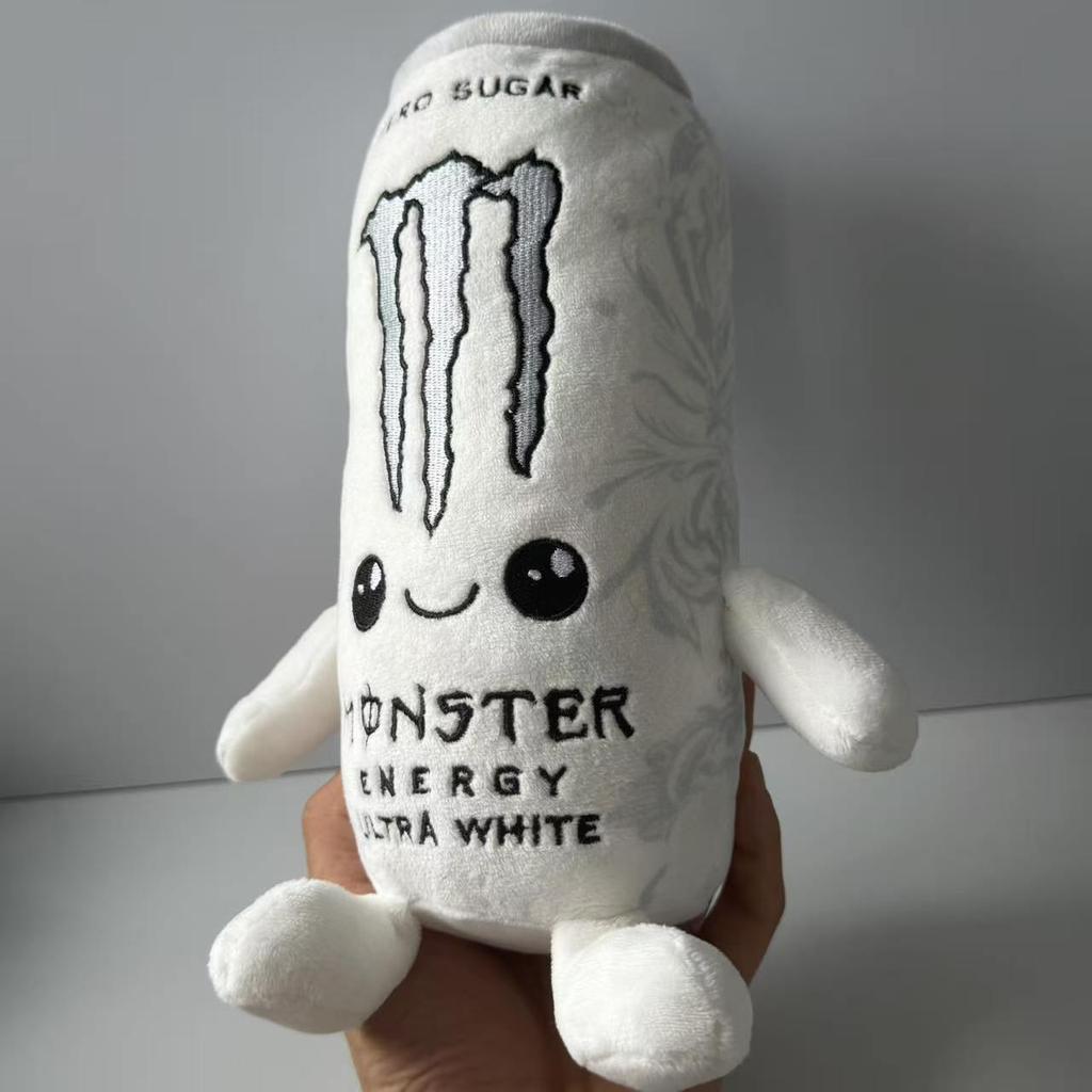 Neues Simulations-Weißes Energy-Drink-Dosenförmiges Plüschtier Zero-Zucker-Thema Weiche Stoffpuppe Schreibtischdekoration Feiertagsgeschenk Für Fans