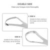 Tongue scraper Stainless Steel Tongue Scraper Cleaner Fresh Breath Cleaning Coated Tongue Oral Hygiene Care Tools Reusable