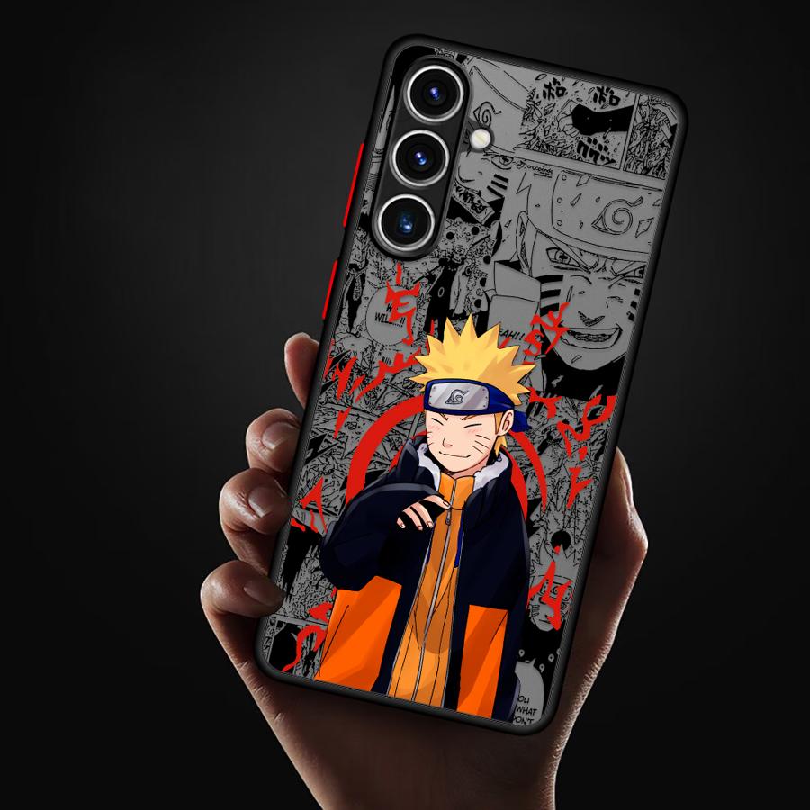 Matte Phone Cover Case for Samsung Galaxy A21s A24 A53 A25 A26 A73 A54 A52 A56 A34 A22 A35 A36 Anime Narutos Cool