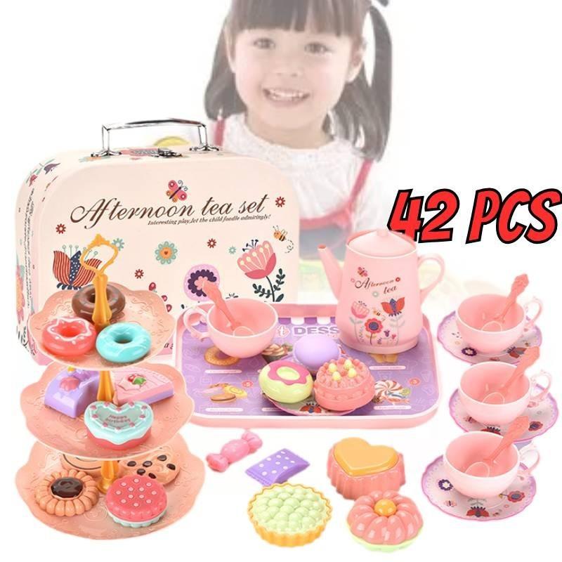 Delightful Pretend Play Kitchen Set With Realistic Food And Dessert Accessories Gift Box