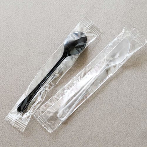 Heads Plain Spoons - 2/Black (100 count) Black W24 x H121mm M-SNB2 100 count