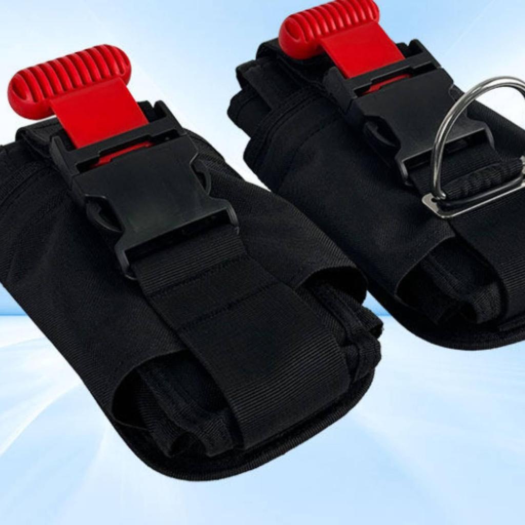 2 Pieces BCD Weight Pocket Dense Duty Aquatic Activities Gear for Underwater
