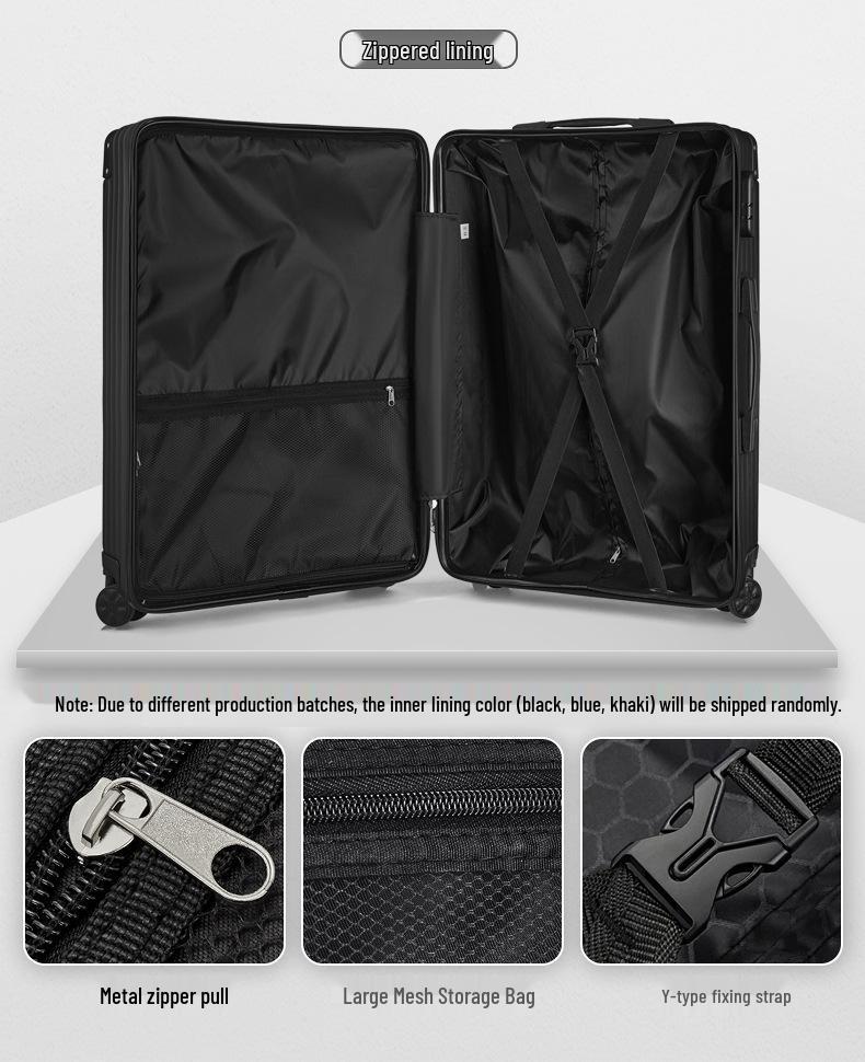 Aluminum Frame Luggage with Universal Wheels: 20", 24", 26" & 28" Carry-On Options for Students & Travelers