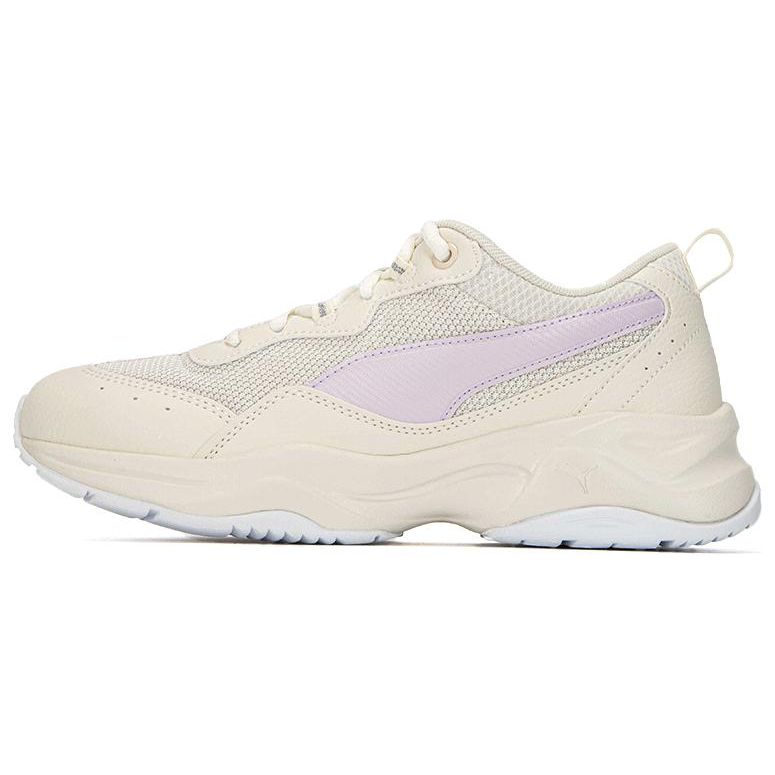 Puma Cilia Fabric Synthetic Leather Sports Comfort Low-Top Lifestyle Shoes Women sneaker White 369778-23
