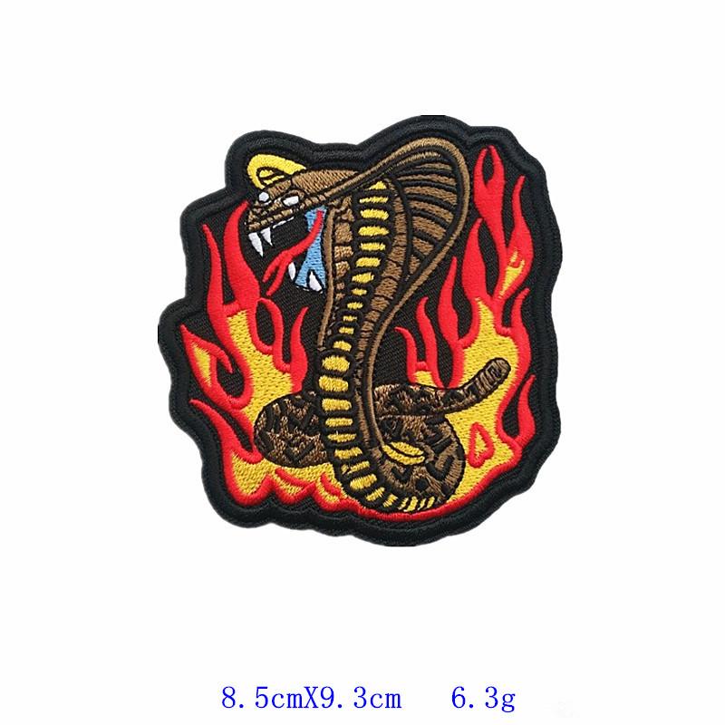 Animal Embroidery Patches for Clothes and Bags: Eagle and Monkey Designs
