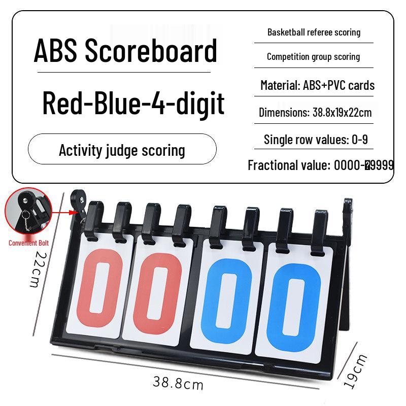 Multi-Sport Flip Scoreboard for Basketball, Billiards, Table Tennis, and Volleyball