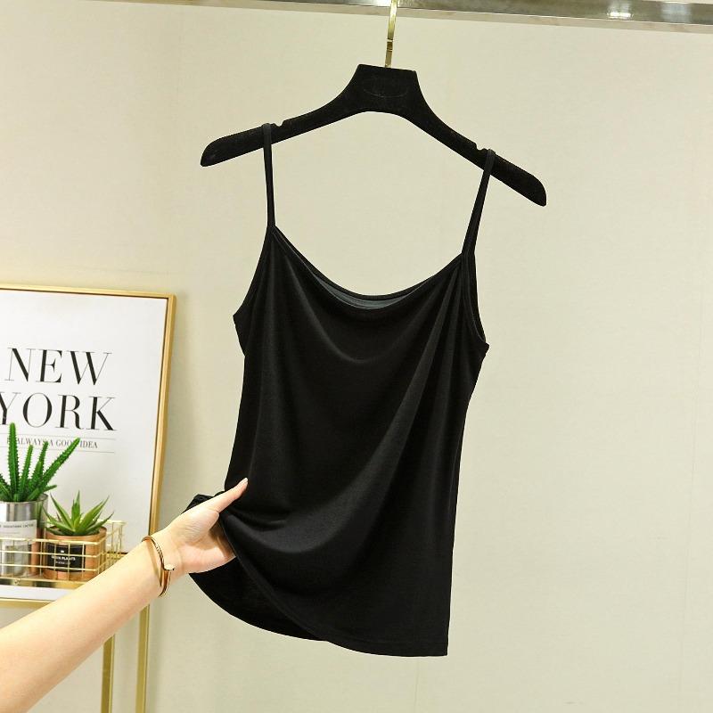 EastRogue Modal Spaghetti Strap Tops Basic Camis Sleeveless Tank Top Solid Color Women Summer Camisole All Match