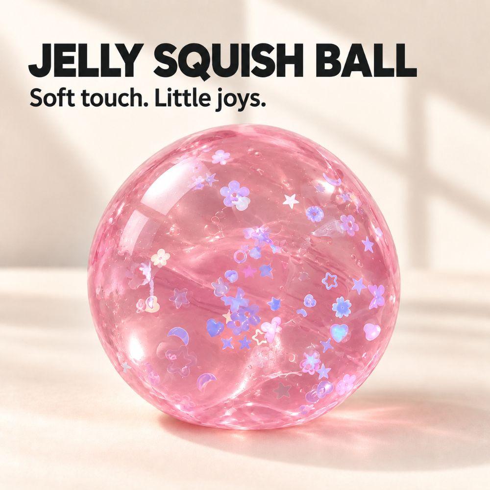 Round Fruit Fidget Squishy Toy Crunch Sound TPR Fidget Toy Desktop Gift