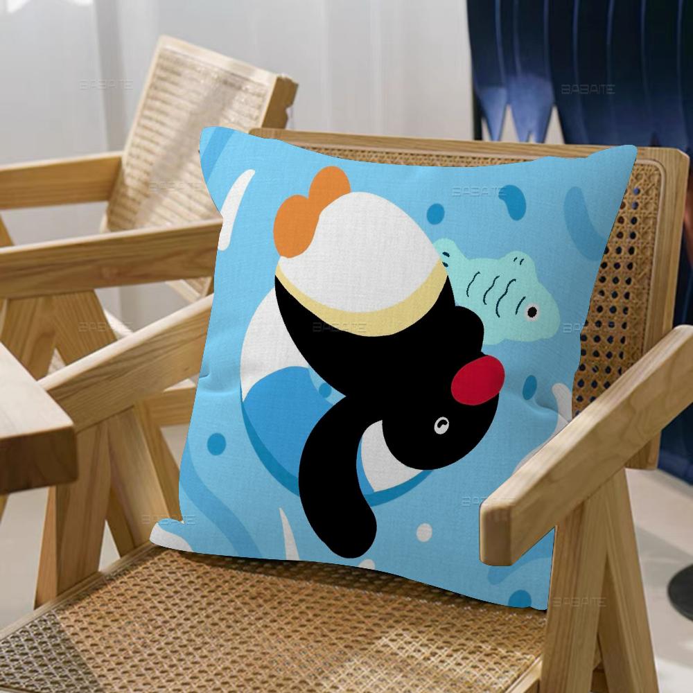 Cartoon Black Baby Penguin Pingu Pillowcase toon Gift Cushion Cover Bedroom Home Sofa Chair Seat Decor pillow case