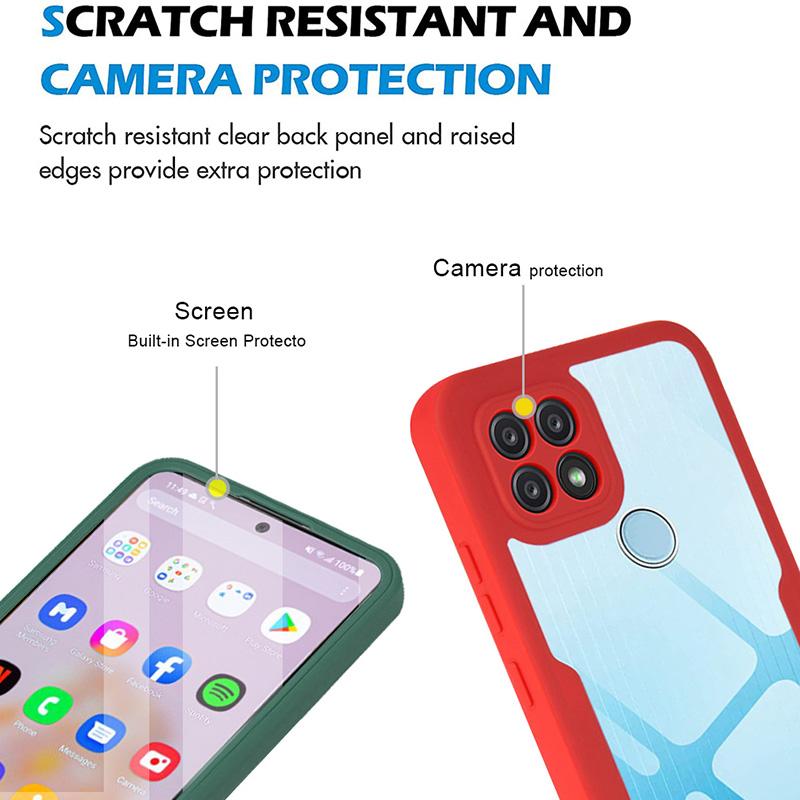 360 Full Cover Case For OPPO A52 A53 A53S A54 4G A54S A55 Shockproof Screen Protector Phone Case For OPPO A55 5G Bag Funda
