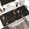 Vintage Horror Skull Floral Rubber Mouse Pad Extended Keyboard Desk Mat Office Gaming Accessory Mouse Mat 900×400 Rug Desk Pad