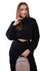 Insulated Set with Short Hoodie Black