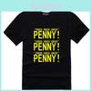 Fashion The Big Bang Theory Funny "penny" Print Sweethearts O-neck T-shirts Premium Quality