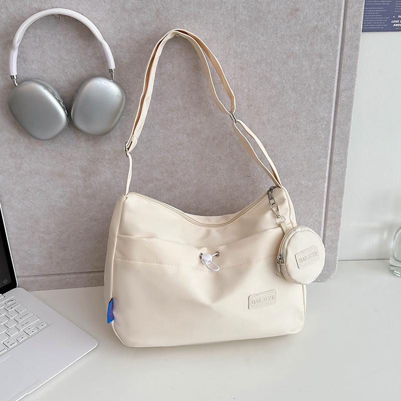 

Two-piece set, shoulder bag, messenger bag, student simple solid color commuter bag, simple child and mother bag tide