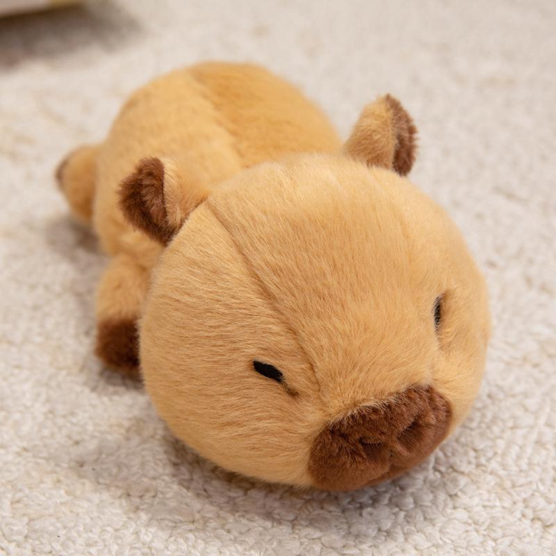 20/36cm Cartoon Dressing Capybara Plush Doll Pillow Lying Sweater Capybara Stuffed Animal Home Decoration Gift For Children