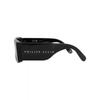 Philipp Plein Square Frame Acetate Sunglasses Black Black Smoke