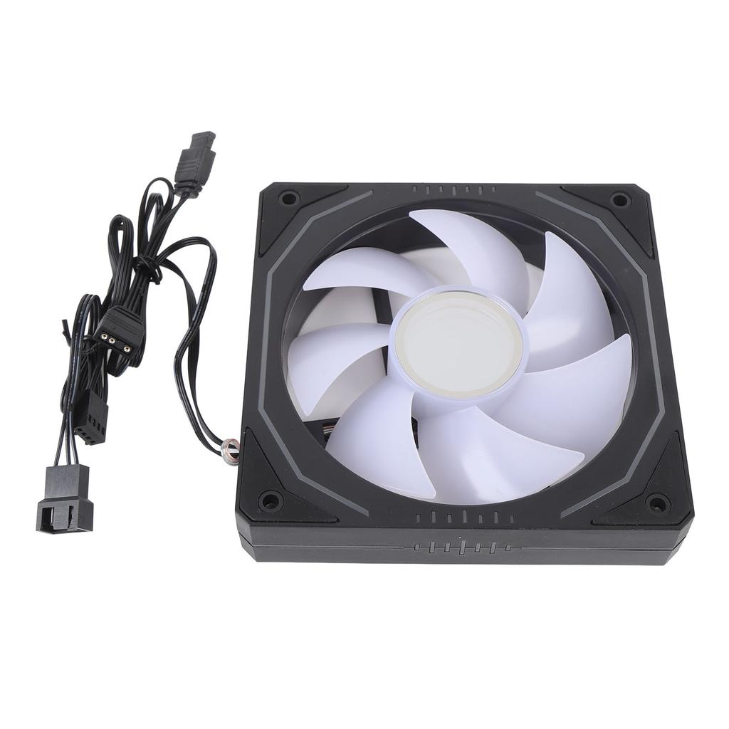 CPU Cooling Fan 120mm 3 Pin ARGB PWM Control 800 to 1800RPM LED Light Computer Cooler Fan for