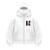 Hip Hop Double Hat Zipper Hoodie Balaclava Hooded Jacket High Street Fashion Letter Print Autumn Winter
