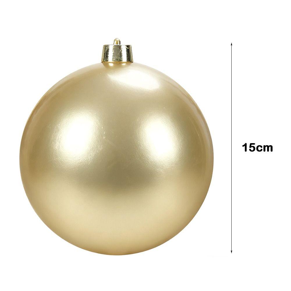 Big Plastic Pearlescent Ball Pearlescent 15CM Holiday Decorations Ball Shape Christmas Ball Shopping Mall