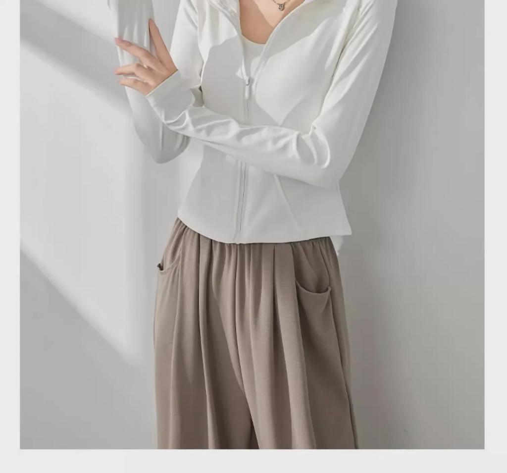 Women's Quick-Dry Yoga Jacket - 2025 Spring/Autumn: Zipper, Stand Collar, Long Sleeve, Fitness Top