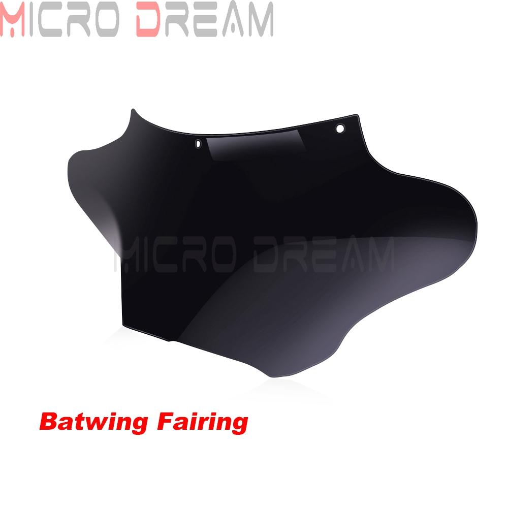 Front Outer Windscreen Windshield Batwing Fairing For Harley Road king Softail Fatboy Yamaha XVS650/XVS1100 V Honda VT750 1100
