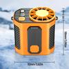 USB Rechargeable Small Waist Fan 3 Speeds Wearable Belt Fan Clip on Wearable Belt Personally Fans Outdoor Cooling Device