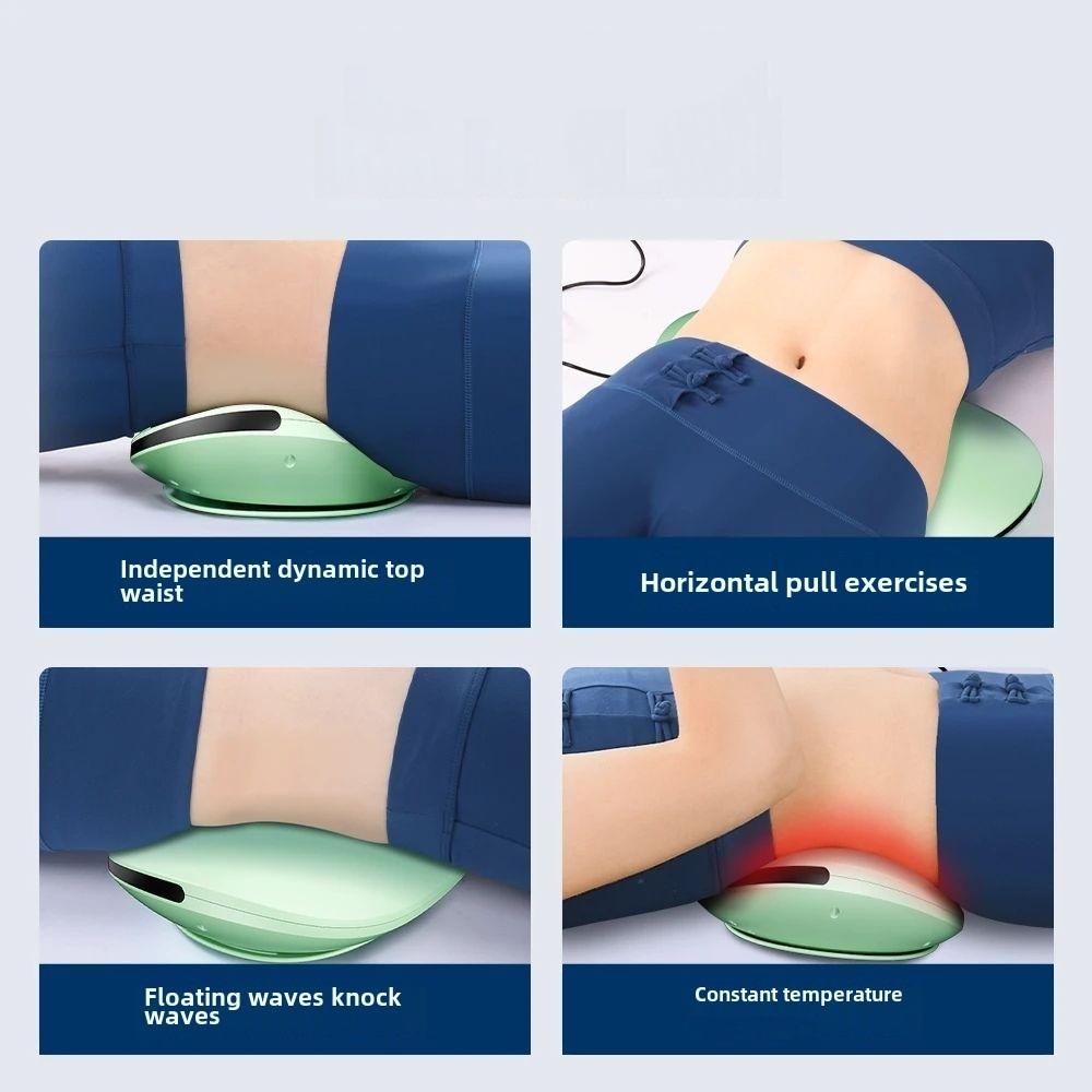 Electric Lumbar Traction Massager Adjustable Vibration Waist Spine Support Back Massage Machine Waist Masajeador