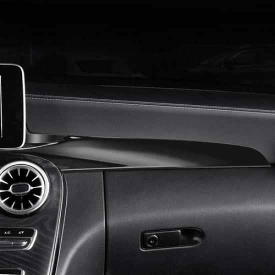 2x Car Central Console Dashboard Panel Protective Cover For Mercedes Benz 15-21