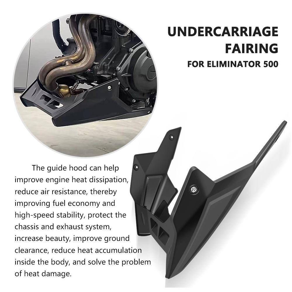 For ELIMINATOR 500 Eliminator500 Bottom deflector Engine Chassis Protection cover Guard Protection Motorcycle Accessories