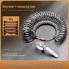 Soft Ring Size Measuring Tool - Accurate Finger Ruler for UK, Europe, Japan, Korea, Hong Kong