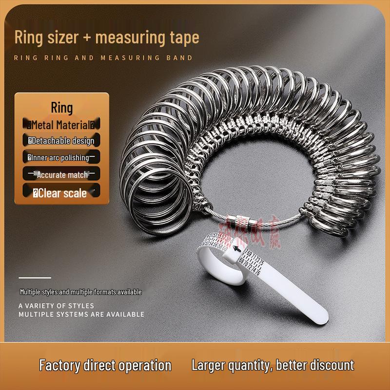 Soft Ring Size Measuring Tool - Accurate Finger Ruler for UK, Europe, Japan, Korea, Hong Kong