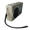 Portable FM Radio Multi Band USB Card Slot Rechargeable Vintage Retro Radio for Elderly Gold