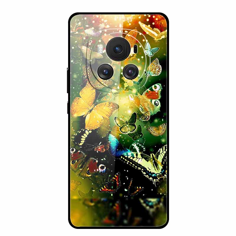Tempered Glass Case For Honor Magic 6 Pro Case 6.8" Soft Edge Hard Glass Back Cover For Honor Magic6 Pro Phone Case Fundas Shell