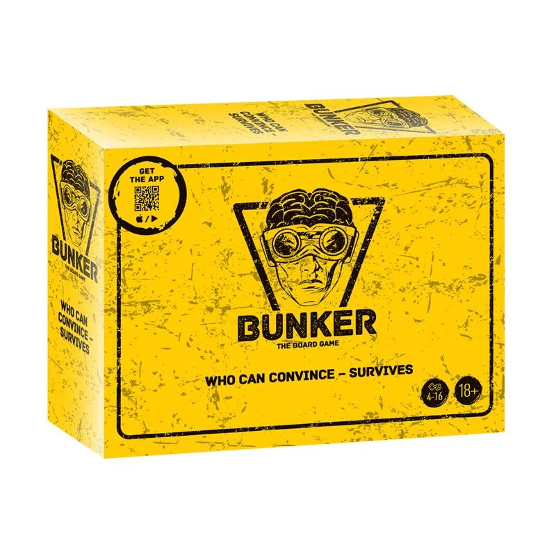 Bilingual Russian English Bunker Board Game for Party Night Fun with Adults Families Friends Indoor Outdoor