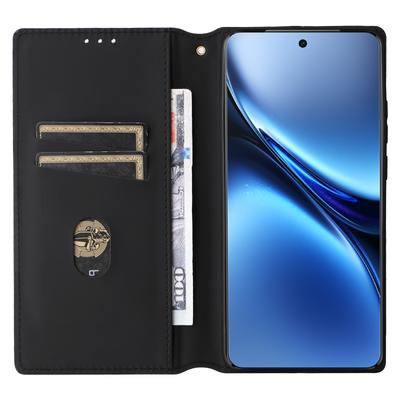For Vivo X200 Pro 5G Wallet Case Rhombus Imprinted Leather Phone Cover