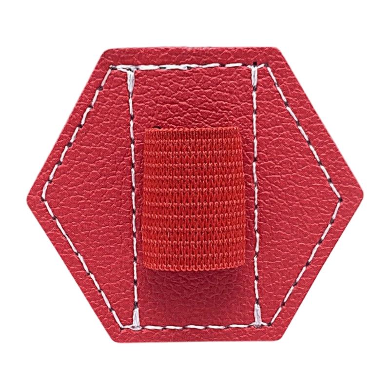 

Кожаный держатель для ручки с клипсой, самоклеящийся держатель для ручки, держатель для ручки для планшета, эластичный держатель для ручки для ежедневника в твердой обложке, журнала, планера красный