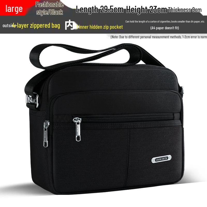 Trendy Men's Waterproof Oxford Crossbody Shoulder Bag