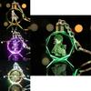 Elegant Genshin Impact Crystal Keychain With Stunning Led Colorful Light For All Occasions