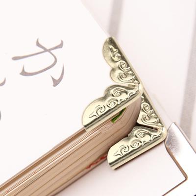100 st 5,71x0,94 tum Bokhörnsskydd guld Albumhörnsskydd dokumentbindning