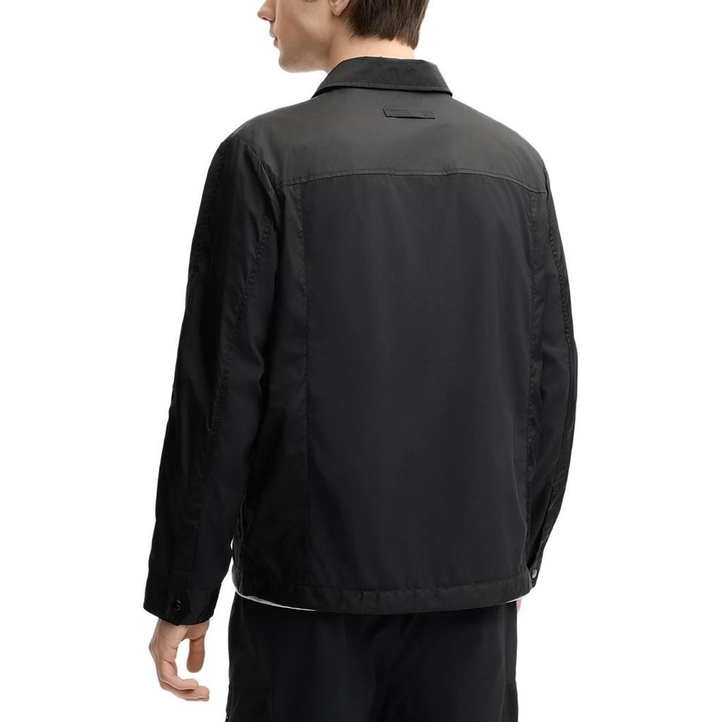 Fila Milano Series Fashion Comfortable Simple Long Sleeve Jacket Unisex Jacket Black F11M525701F-BK