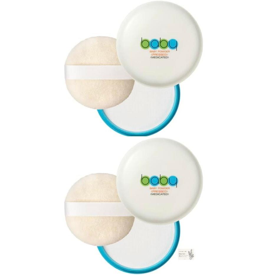 Bulk Purchase Shiseido Baby Powder Pressed 50g Skincare Original Card Included (2 pieces 50g)